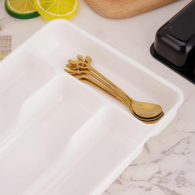 plastic flatware organizer tray insert mount cutlery storage box lightweight   pp material with compartments for kitchen drawer divider details 12