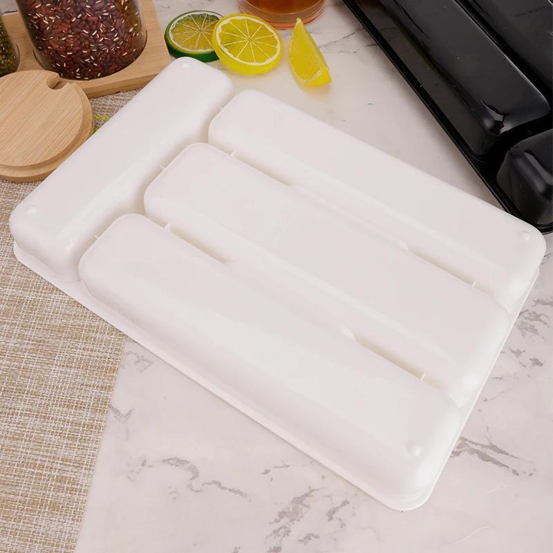 plastic flatware organizer tray insert mount cutlery storage box lightweight   pp material with compartments for kitchen drawer divider details 14