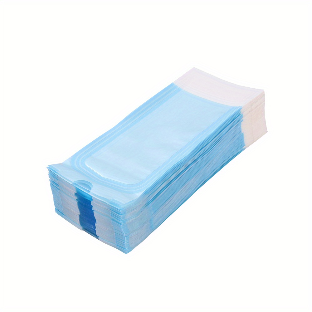 TEMU 50pcs -sealing Sterilization Pouches For Art Tools - Odorless, Effective Disinfection Bags For Manicure & Pedicure Supplies