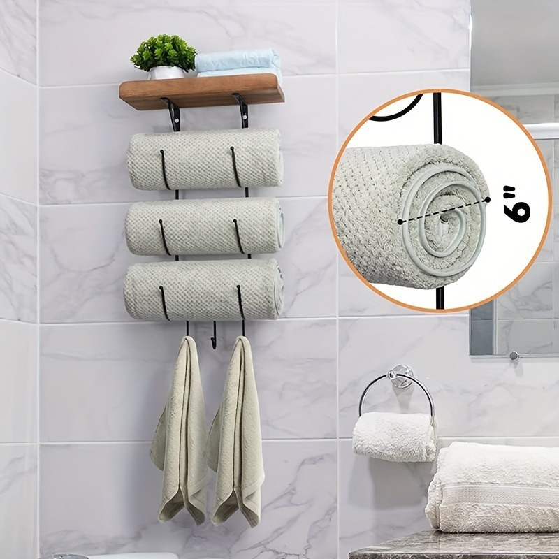 Wall Mounted Towel Multilayer Towel Rail Stainless Steel Satin 304