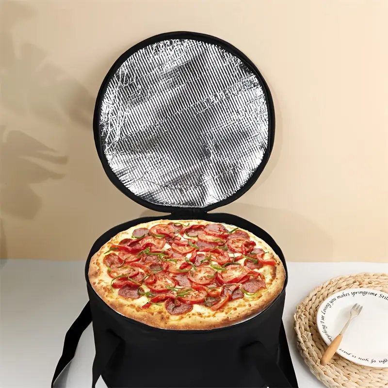 large capacity portable cooler bag with triple layer insulation pvc non woven tote food for 1 5 hours easy clean aluminum lining foam insulated durable handle black with red white checkered for picnics bbqs and outdoor activities details 1