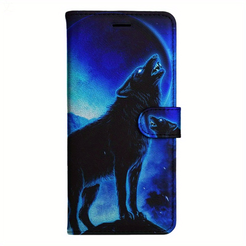 TEMU Phone Case: Wolf Pu Flip Wallet Case For S8 S9 S10 M10 A30s A50s Note 10 20 A10s A20s A51 A71 S20 A11 A31 S20 S21 A42 A12 M12 A32 A52s A72 A22