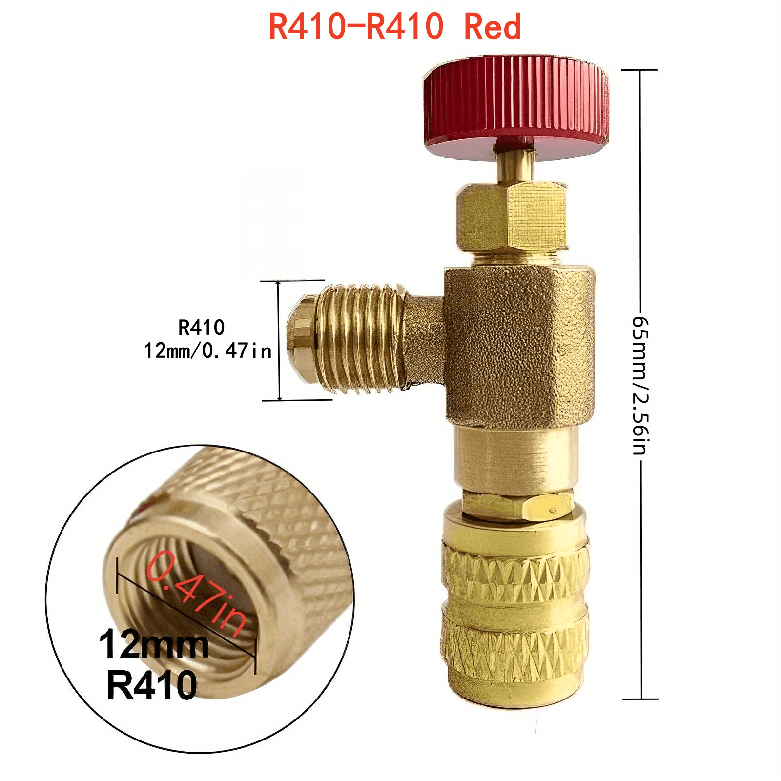 1pc refrigerant   for air conditioning r410a r22 compatible 1 4 liquid safety adapter manual operation no electricity needed hvac repair accessory details 7