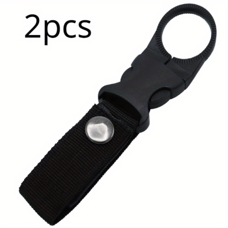 2pcs Simple Portable Bottle Clip, Lightweight Travel Accessory, Reusable Clip For Camping, Utility Hooks