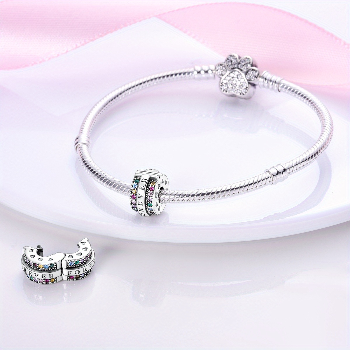 925 Silver Pearl Pendant Bracelet Necklace