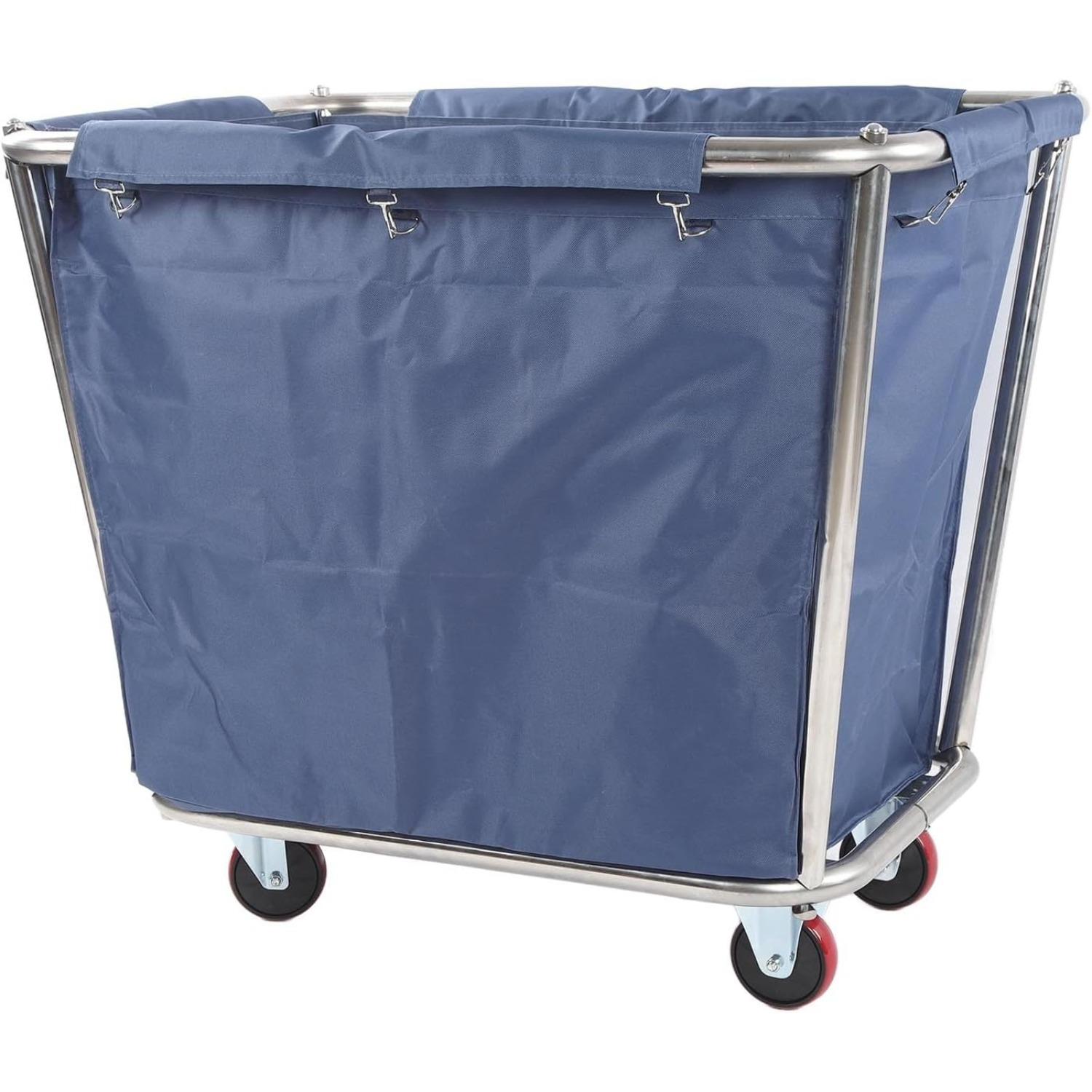 

Heavy Duty Stainless Steel Laundry Cart, Commercial Laundry Car Heavy Duty Stainless Steel Basket Industrial Rolling Hamper 350l Flexible Wheels For Hotels Dormitories