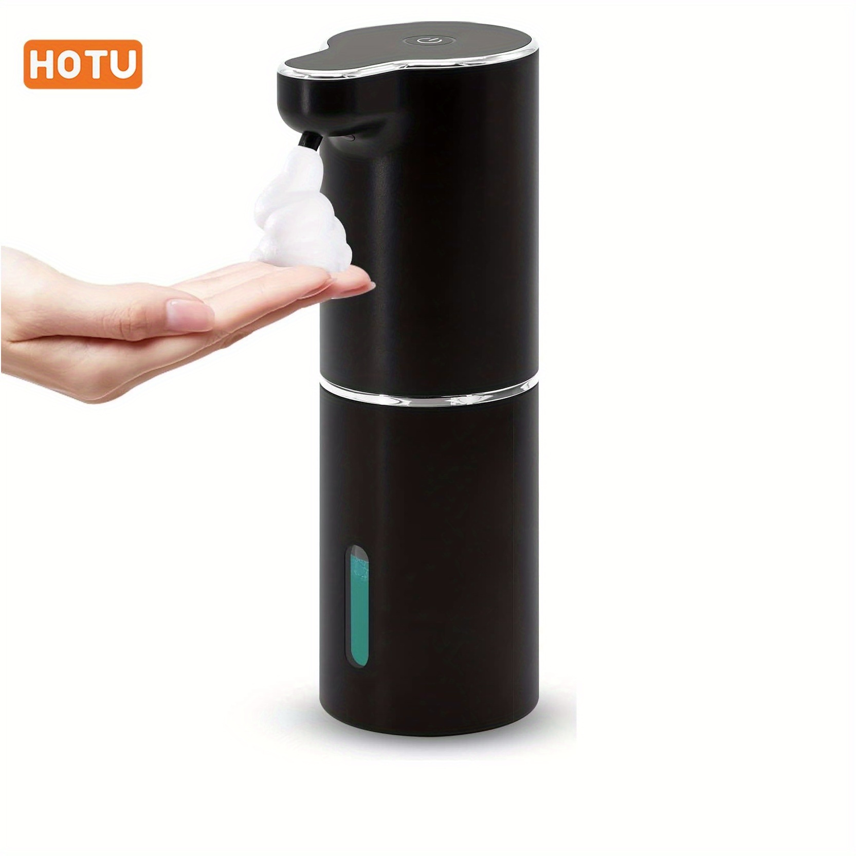

Automatic Foaming Hand Soap Dispenser Touchless Foam Soap Dispenser Rechargeable Bathroom Countertop Soap Pump For Kids Xmas Gift 300ml-black