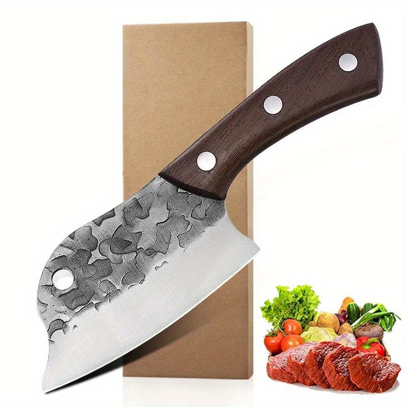 

Hunting Knife For Camping Outdoor Kitchen Bone Knives Dual Purpose Handmade Forged Knife Household Kitchen Knife Sharp Meat Fish Knife Chef Cooking Knife