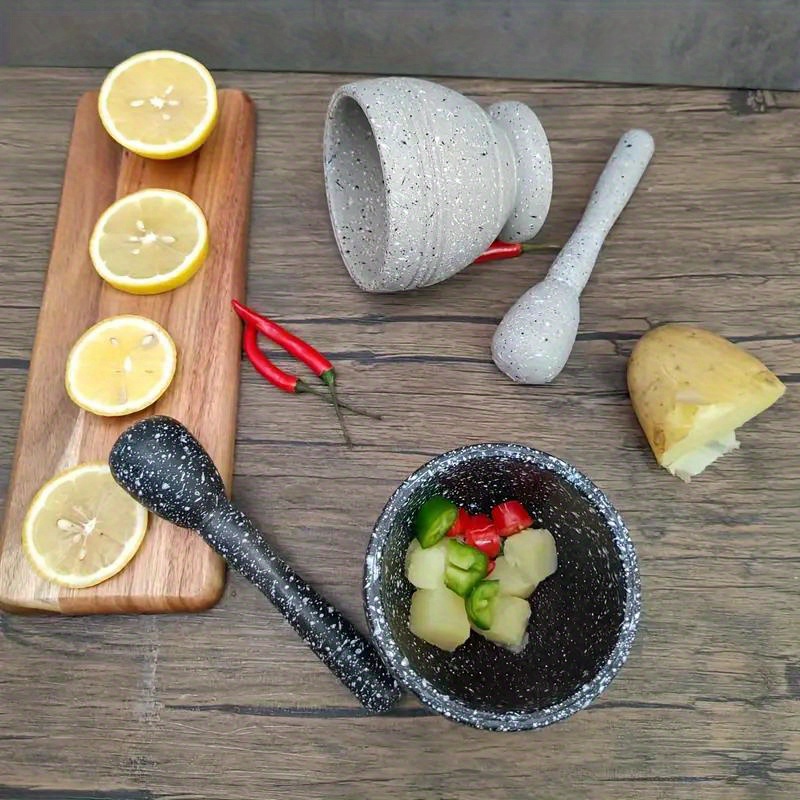 1 Set Grinding Bowl, Kitchen Garlic Mincer, Multi-Purpose Grinder, Home Spice Crusher, Seasoning and Grain Mill Tool, Kitchen Gadget