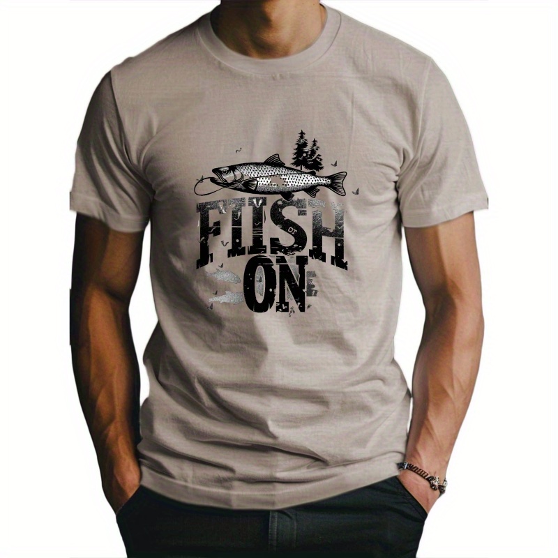 

Outdoors Fishing Fitted Men's T-shirt, Sweat-wicking And Freedom Of Movement