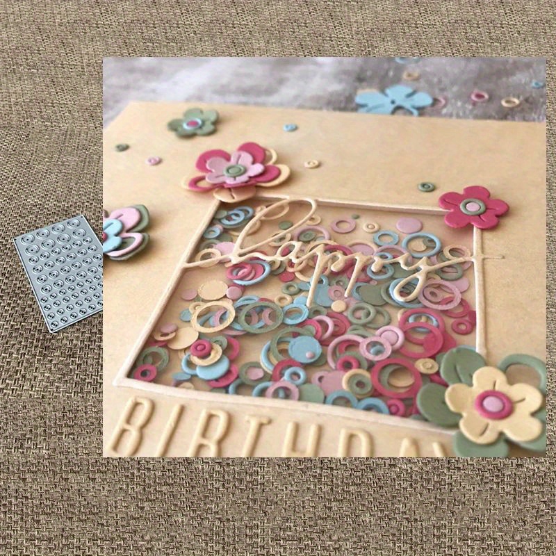 

1pcs New Design Craft Metal Cutting Die Cut Dies Circle Shake Card Decoration Scrapbook Album Paper Card Craft Embossing Die Cuts