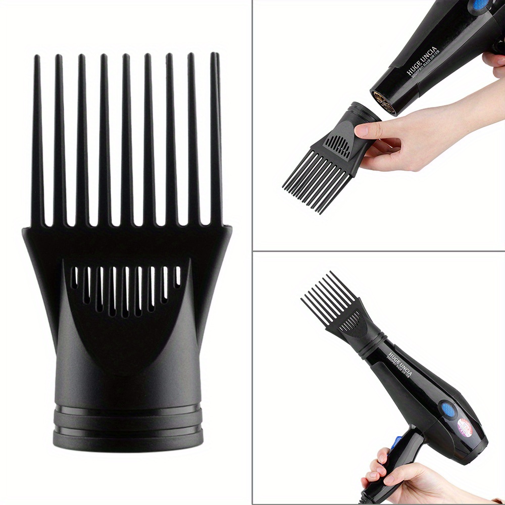 

1pcs Hair Dryer Comb Nozzle Attachment For Curly Textured Hair, Unscented Normal Hair Type, Styling Tool Accessory With Concentrated .