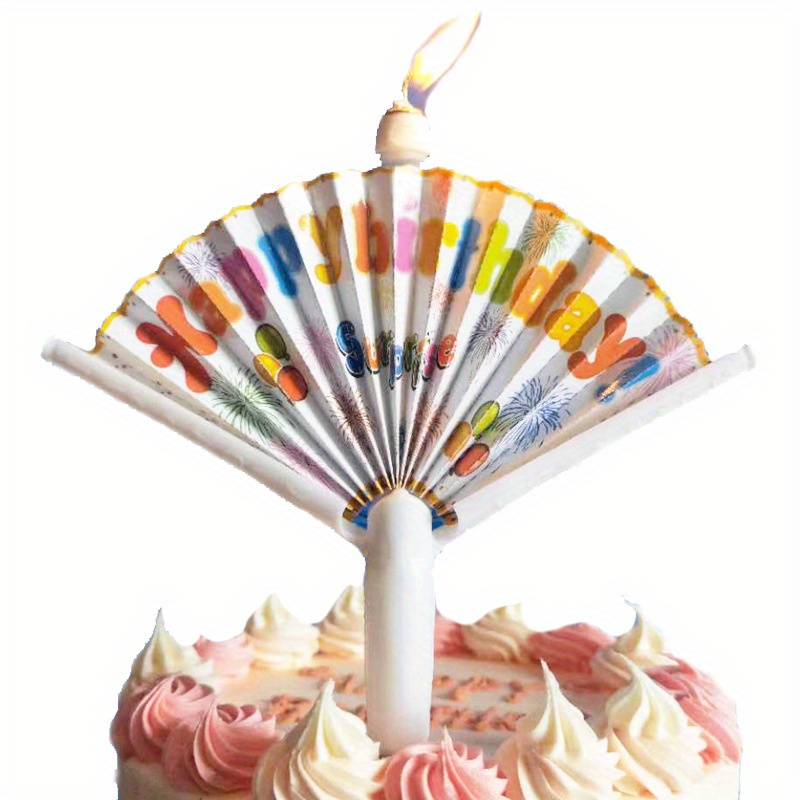 

Surprise Birthday Candle Fan - No-battery, Featherless Cake Decoration For Ages 24+