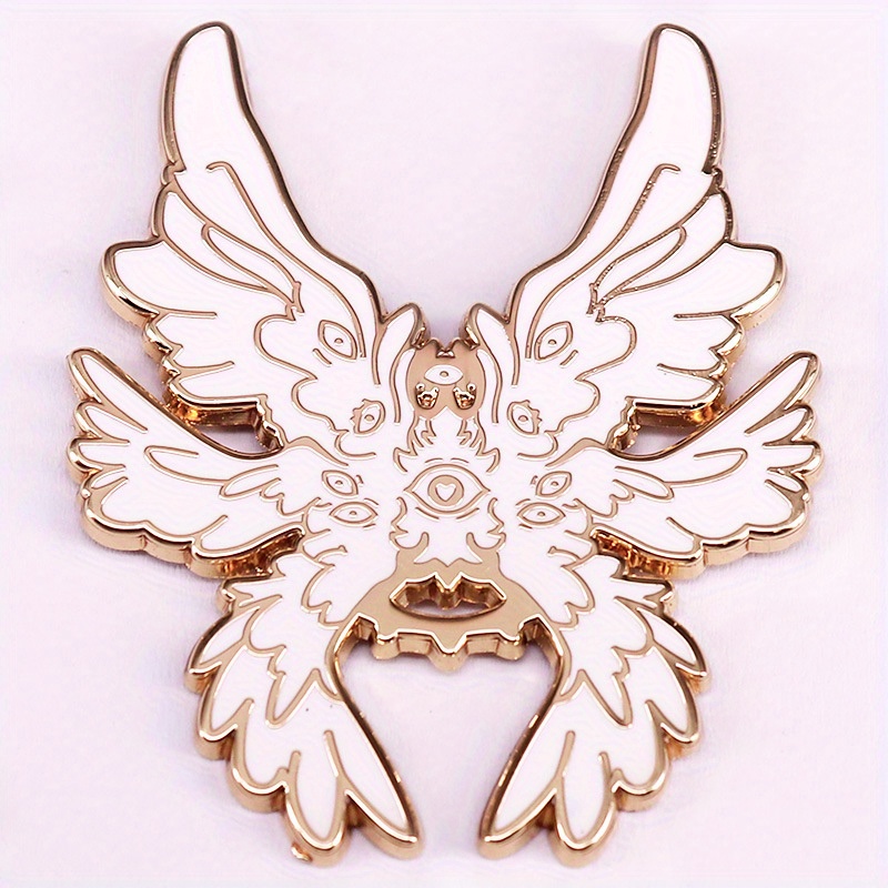 1pc Fashionable Metal Badge For Men, The Myth Of The Six-winged Angel Decoration For Men, Suitable For Clothing, Hats, And Backpacks