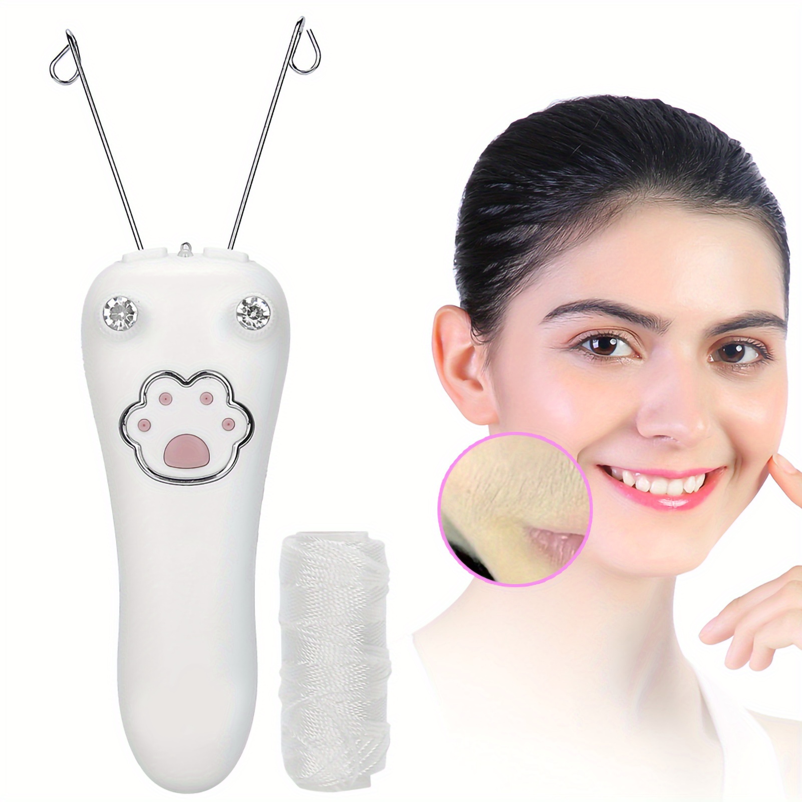 

Electric Cotton Thread Epilator Body Hair Remover Threading Device Physical Removal Tool