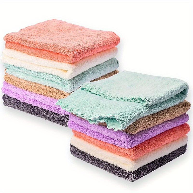 

20pcs, Ultra-soft Coral Fleece Microfiber Towels, Super Absorbent, Bath Towel, Face Towel, Drying Towel, Cleaning Tool, Cleaning Supplies