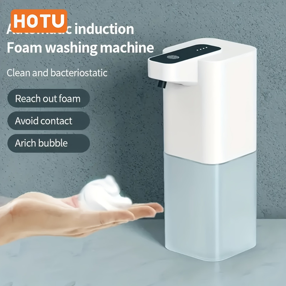 

Hotu Touchless Foam Soap Dispenser - 14oz Usb Rechargeable, Automatic Sensor, Mercury-free Abs Resin, Ideal For Bathroom & Kitchen