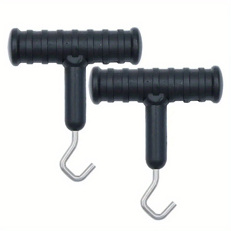 Image of 2pcs Carp Fishing Tools Hair Rig Making Puller Knot Tool For Fishing Hooklink Knotting Equipment With Hook Accessories Tackle