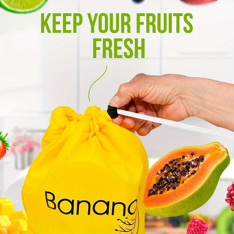 1pc   banana vegetable storage bag prevents   washable lightweight kitchen organizer details 4