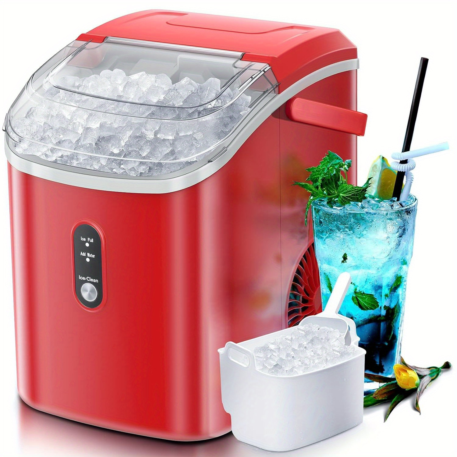 Hicozy Ice Maker Countertop Ice Machine With Handle Ice In | INDIA