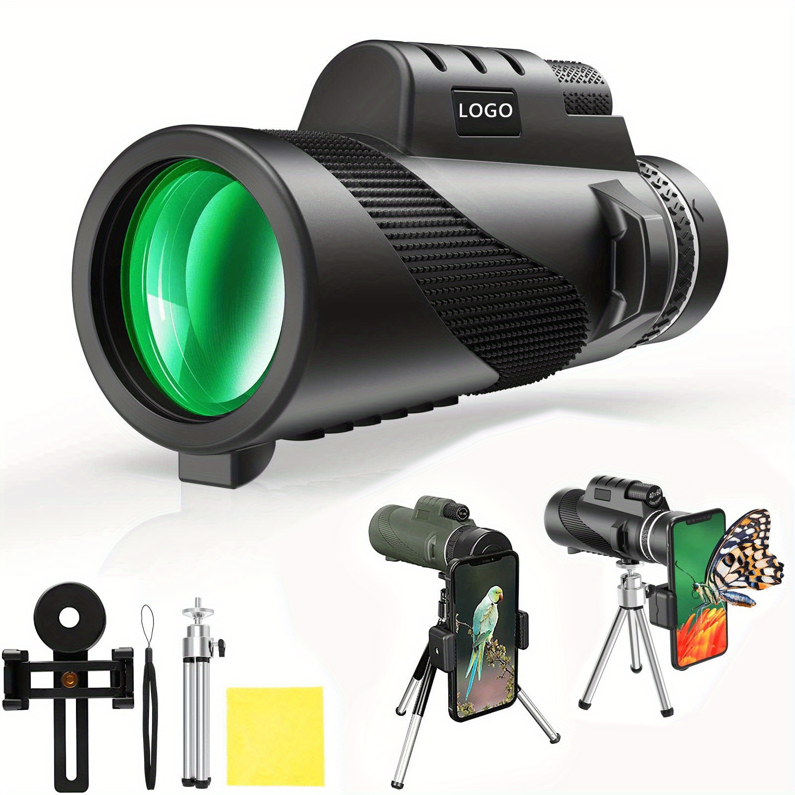 

1pc High Definition Monocular Telescope: Zoom Long-range & Capture Stunning Views With Tripod & Phone Clip - Perfect For Outdoor Adventures!