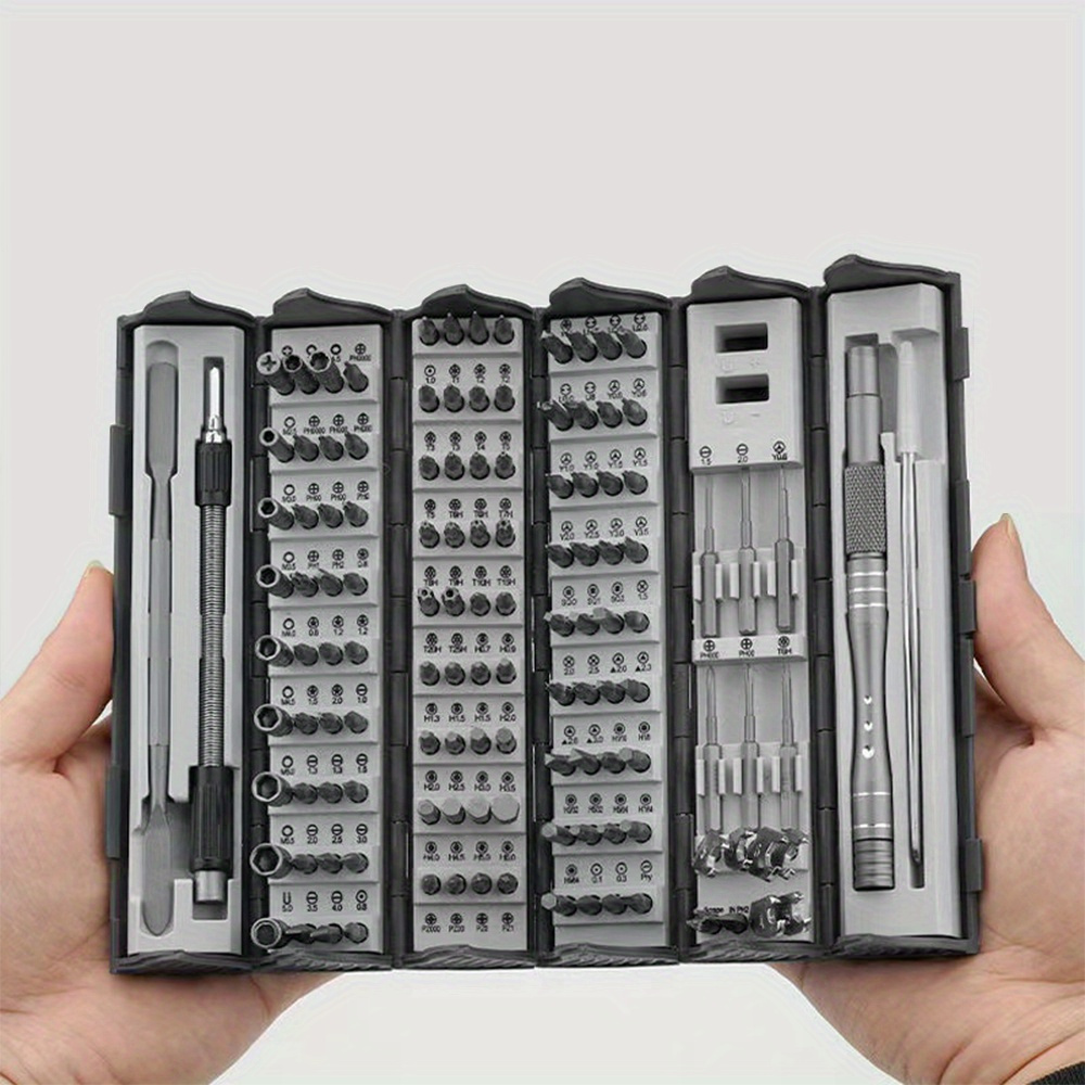 

1pc 128pcs Precision Screwdriver Set With Magnetic Driver And Flexible Shaft - Professional Repair Kit For Computers, Laptops, , Game Consoles - Gift For Men, Includes For Macbook