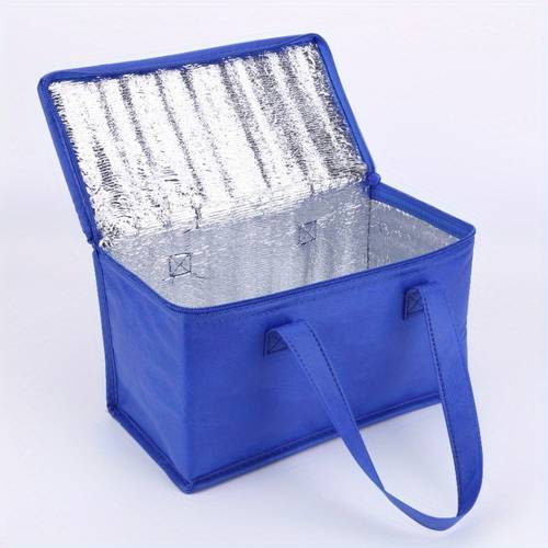 1pc insulated cooler bag for drinks and lunch portable and durable aluminum foil material no keep your food and drinks fresh and cold all day non food contact