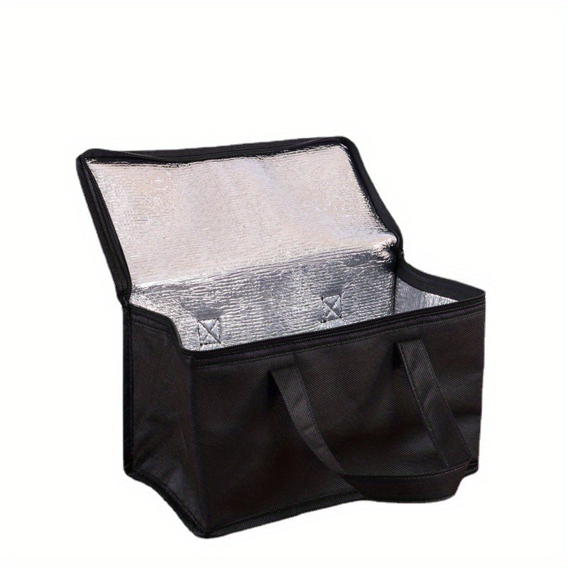 1pc Insulated Cooler Bag for Drinks and Lunch - Portable and Durable Aluminum Foil Material - Keep Your Food and Drinks Fresh and Cold All Day, Lunch Bag | Stylish Insulated Bag | Durable Handle Bag, Lunch Bag