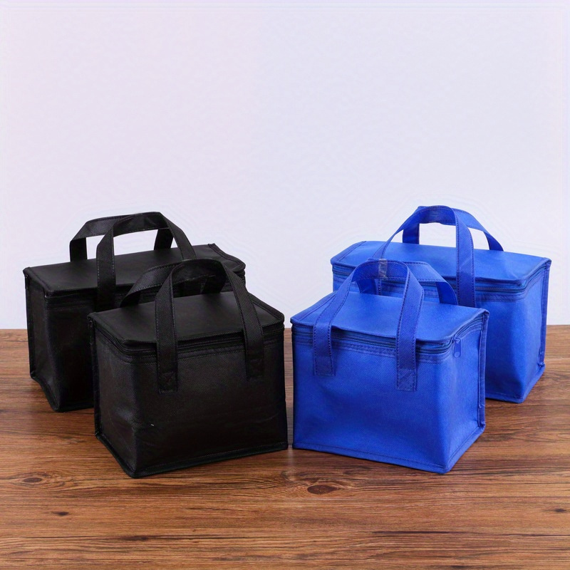 1pc Insulated Cooler Bag for Drinks and Lunch - Portable and Durable Aluminum Foil Material - Keep Your Food and Drinks Fresh and Cold All Day, Lunch Bag | Stylish Insulated Bag | Durable Handle Bag, Lunch Bag