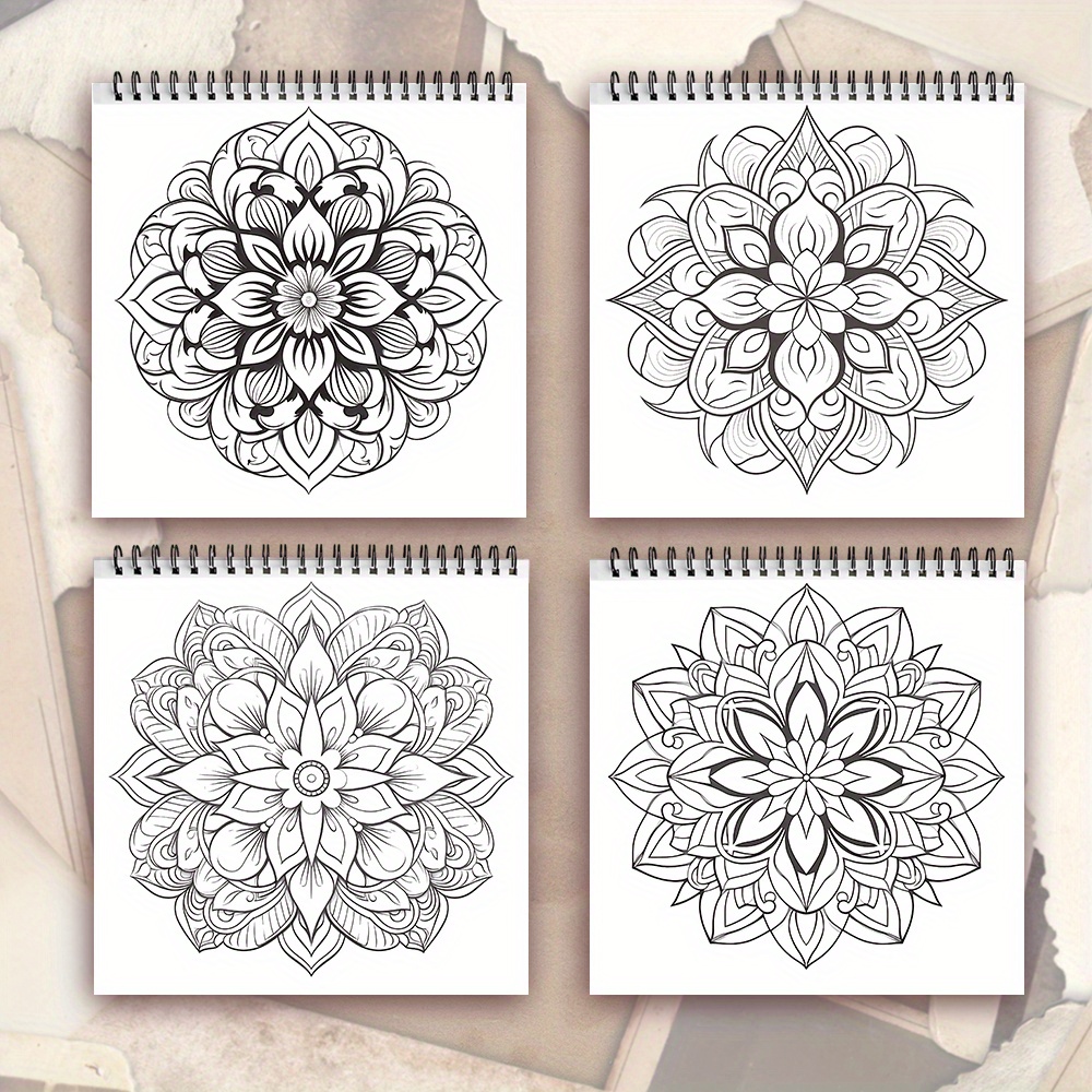 Adult Coloring Book - Landscapes Spiral Bound, 30 Serene Nature Scenes For Relaxation & Stress Relief
