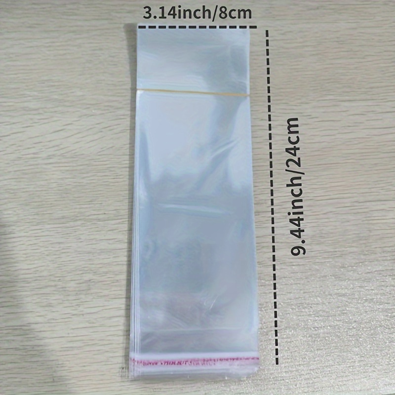 TEMU Lot de 52 Sacs de Rangement en Plastique Transparent Auto-Adhésifs avec Trou de Suspension - Pochettes d'Emballage OPP Poly Durable pour Bijoux,