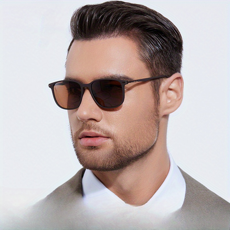 

Fashion Glasses For Men With Retro 1.1 Thick Polarized Lenses, Spring Legs, Ideal For Summer Beach Wear