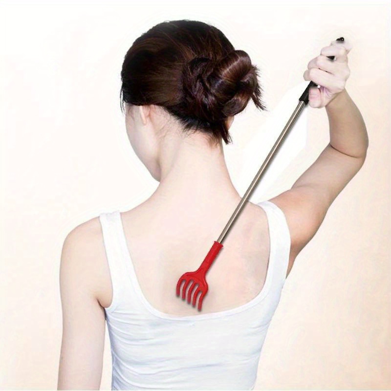 retractable back scratcher and massager with anti   claws elderly friendly extendable retractable design non   handle portable back scratcher for seniors   random colors   green yellow orange   scratchers for adults senior care accessory   handle   material Product details 0