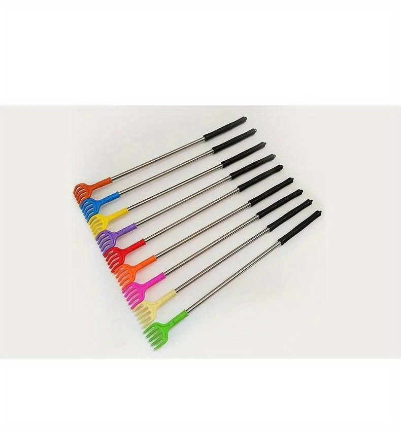 retractable back scratcher and massager with anti   claws elderly friendly extendable retractable design non   handle portable back scratcher for seniors   random colors   green yellow orange   scratchers for adults senior care accessory   handle   material Product details 1