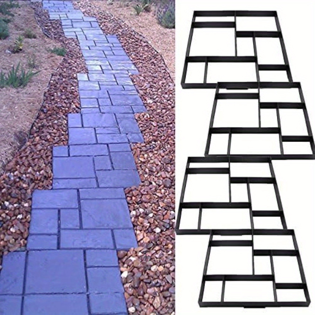 

Floor Moulds, Cement Mould Paving Mould, Garden Diy Path Pattern Flooring, Diy Walkmaker (50 X 50 X 4.5 Cm)