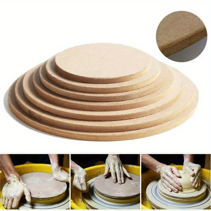 

Premium Mdf Pottery Drying Board - Quick-dry Clay Tool For Ceramic Art, Wheel Bats & Turntable Compatible, 4.7" To 9.8" Diameter
