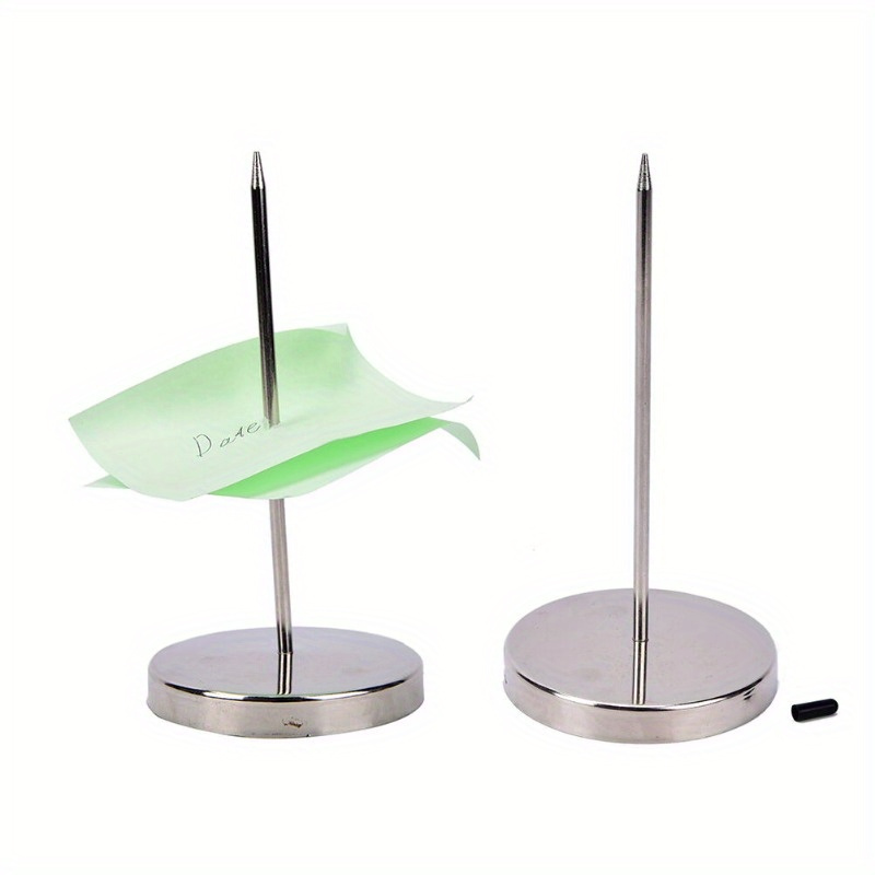 

Stainless Steel Menu Invoice Fork Office Storage Paper