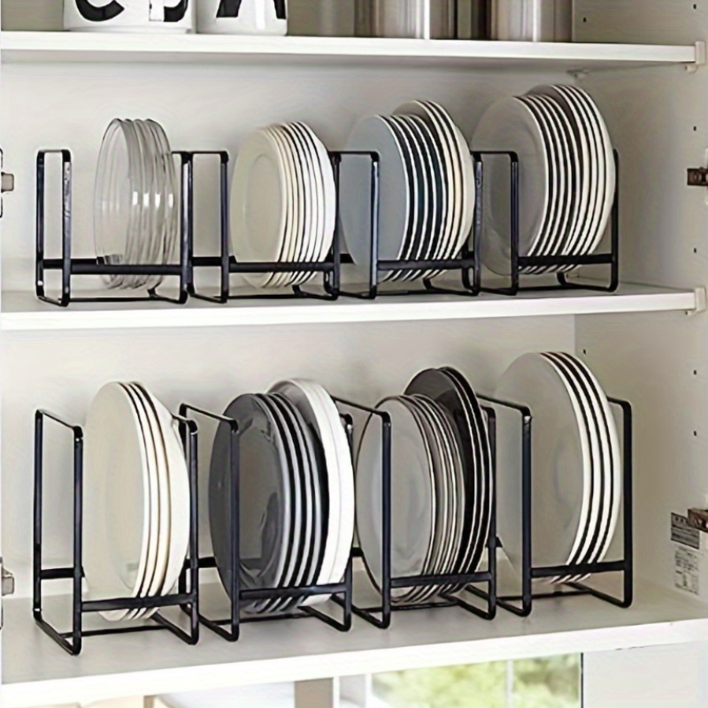 

Stainless Steel Kitchen Organizer - Rust-proof Countertop Cutlery & Utensil Holder, Vertical Cabinet Storage For Plates, Bowls, Cups & Lids Kitchen Organizers And Storage Kitchen