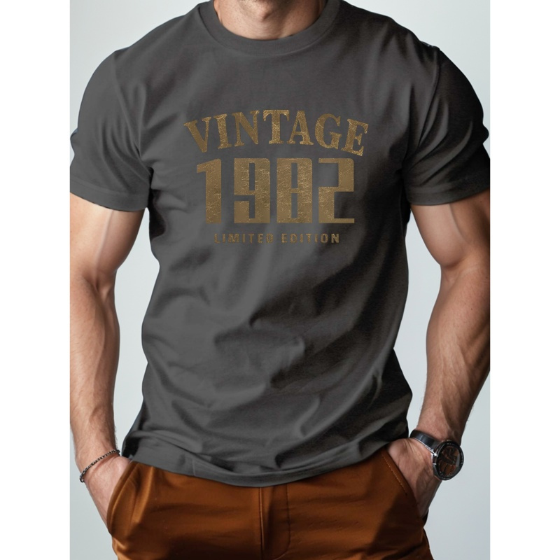 

Vintage 1982 Limited Edition Pure Cotton Men's Tshirt Comfort Fit