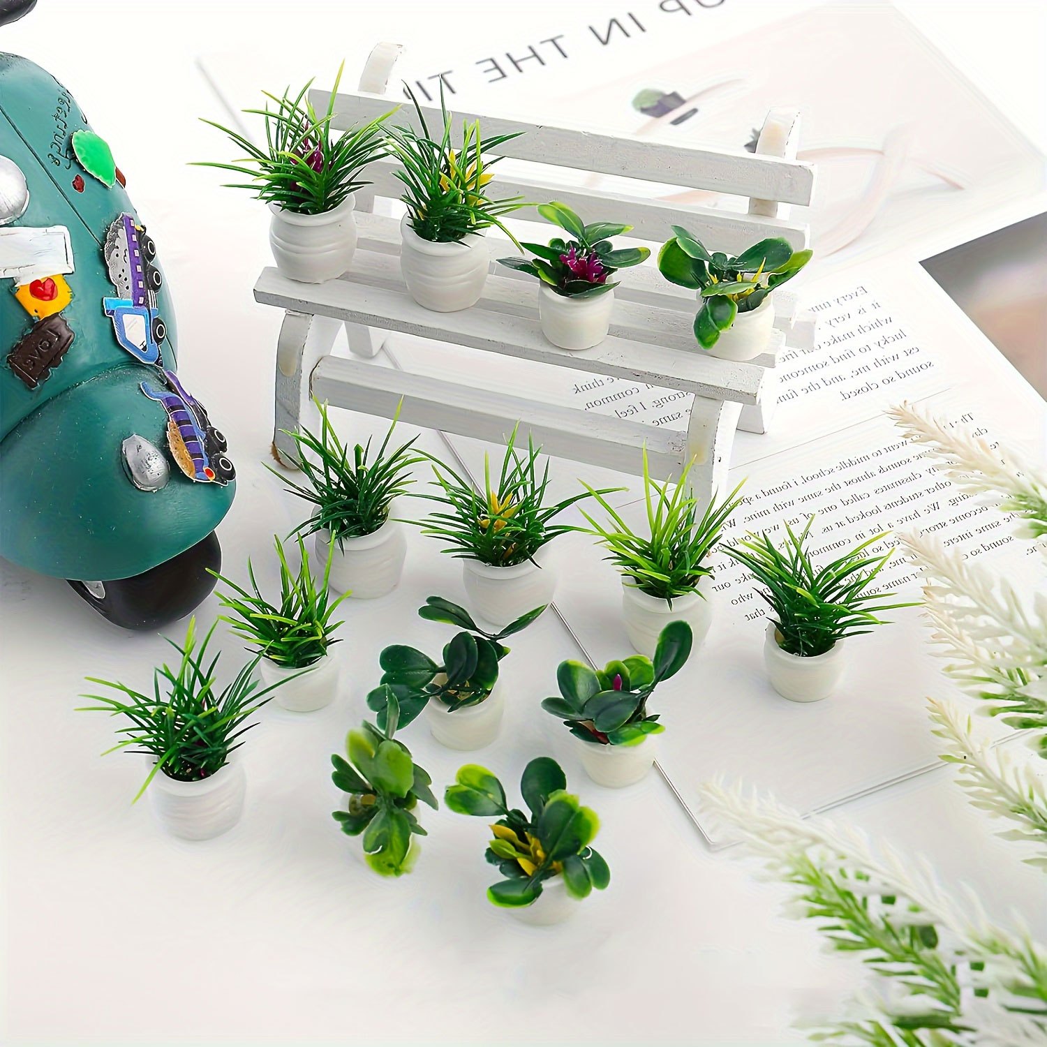 Miniatur Erdbeerpflanze Im Topf – Dollhouse Bonsai Deko – 4 Cm – Für 1:12 Puppenhäuser