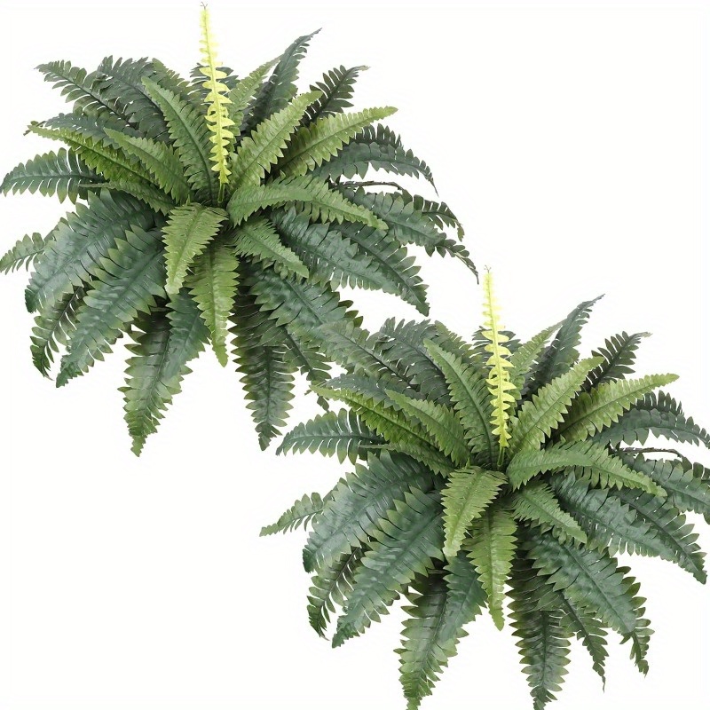 

Large 30" Artificial Boston Fern - Uv Resistant Faux Plant For Outdoor, Porch & Garden Decor | Perfect For Parties & Farmhouse Style