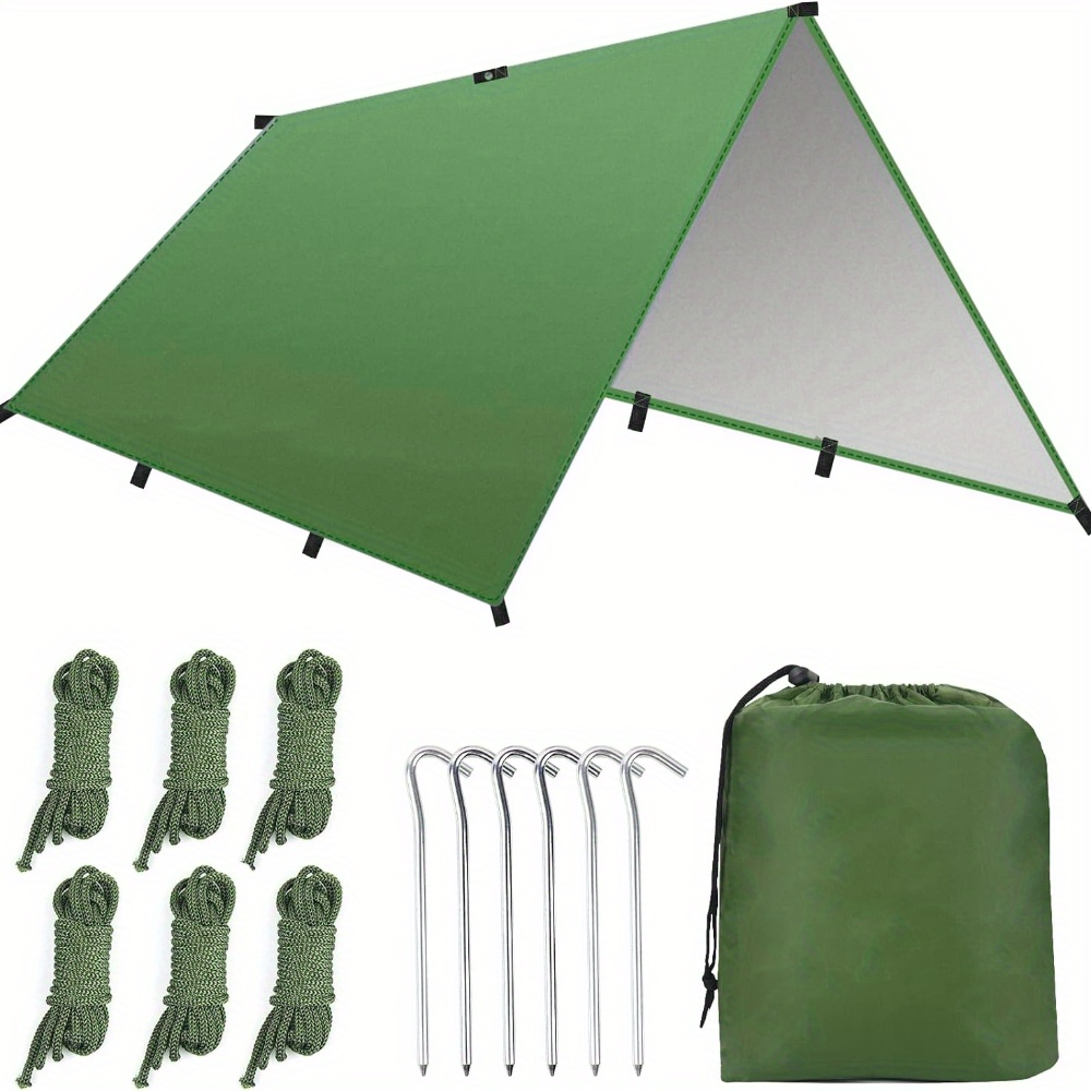 118.11inch x 118.11inch Portable Lightweight Camping Canopy for Sunshade - Essential Gear for Outdoor Camping, Best for Christmas, Perfect for Thanksgiving