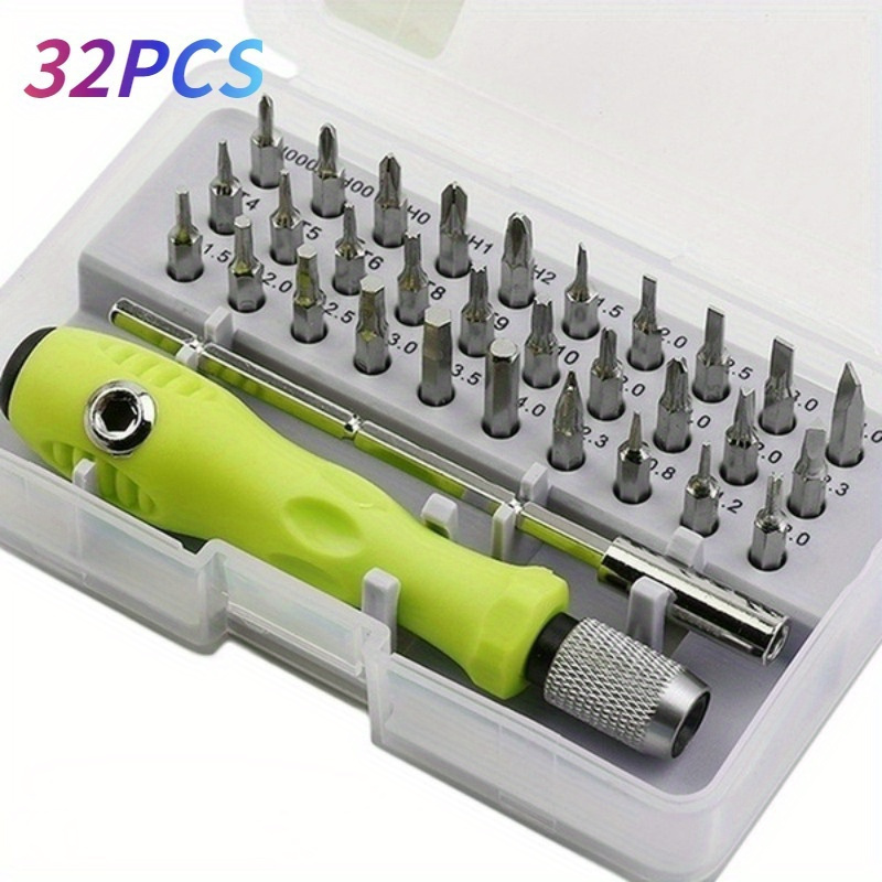 

Screwdriver Set, 32-in-1 Tool Kit For Phones, For Ipad, And Cameras