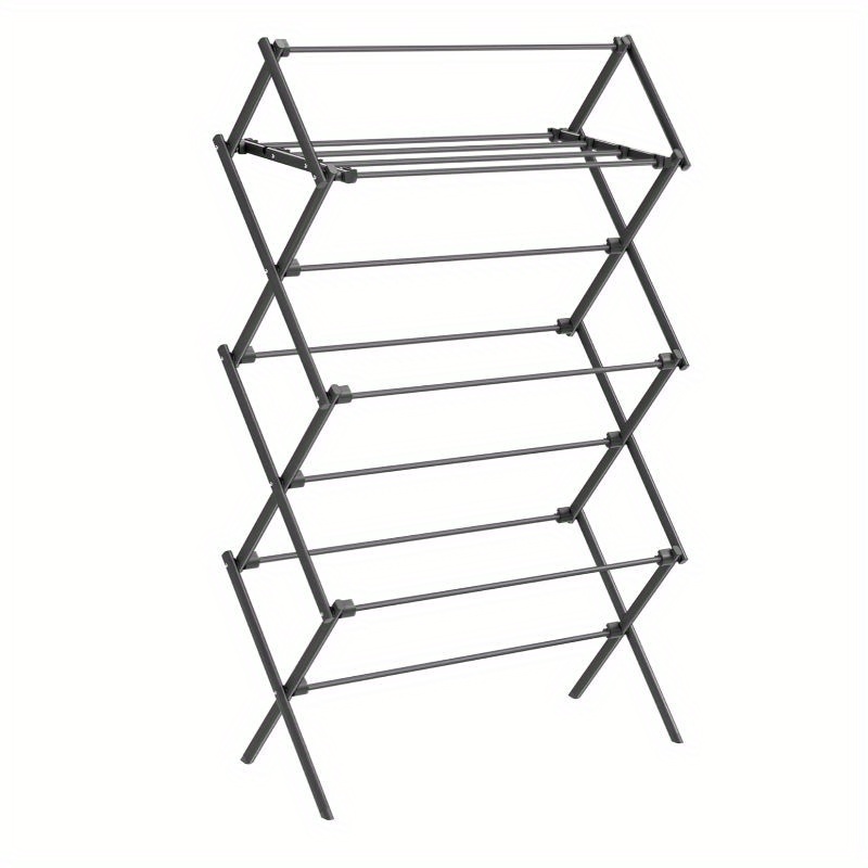 

Songmics Foldable Clothes Drying Rack, Laundry Drying Rack, Clothes Airer, Steel Frame, 14.6 X 29.5 X 53.2 Inches, Easy Assembly, Indoor Outdoor Use