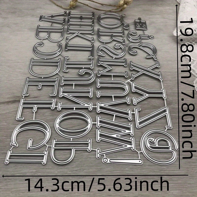 Image of 1pc Piggy Craft Metal Cutting Dies Alphabet Christmas Tree Paper Craft Blade Punch Stencils Dies