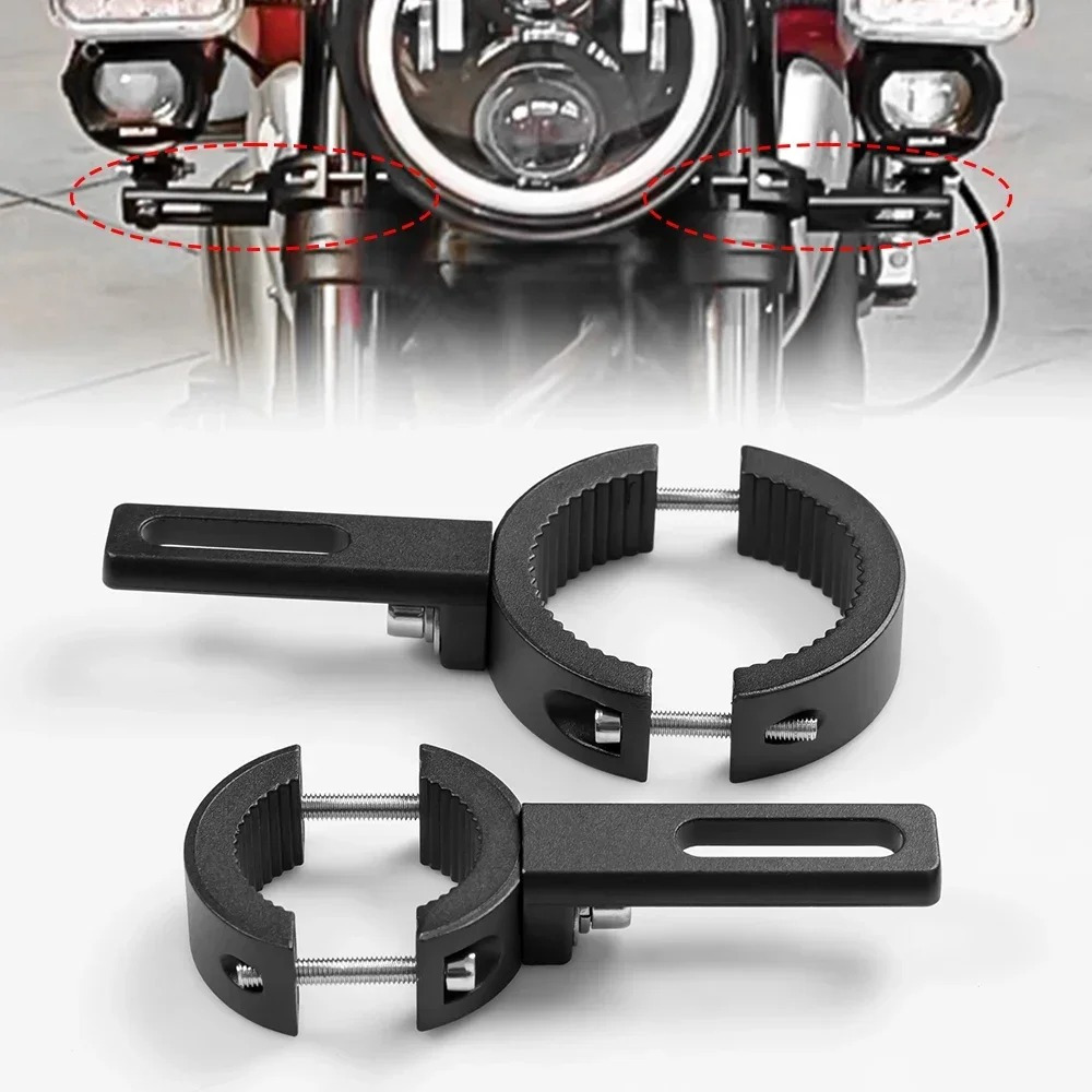 

1pc Motorcycle Headlight Spotlight Mount Universal Fog Light Bracket Fork Ear Chopper Headlamp Holder Accessories