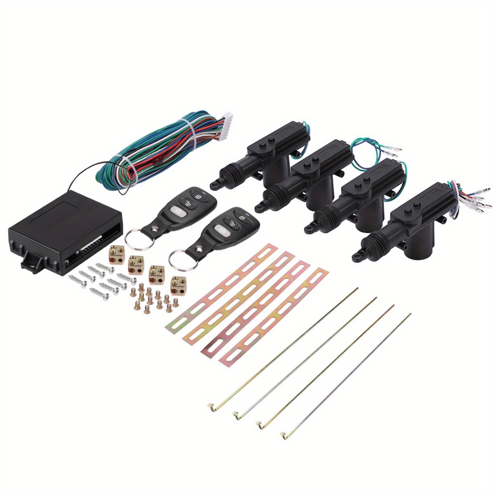 

Power Central Locking System For 4 Doors, Universal Keyless Entry Car Kit With Remote Control Conversion