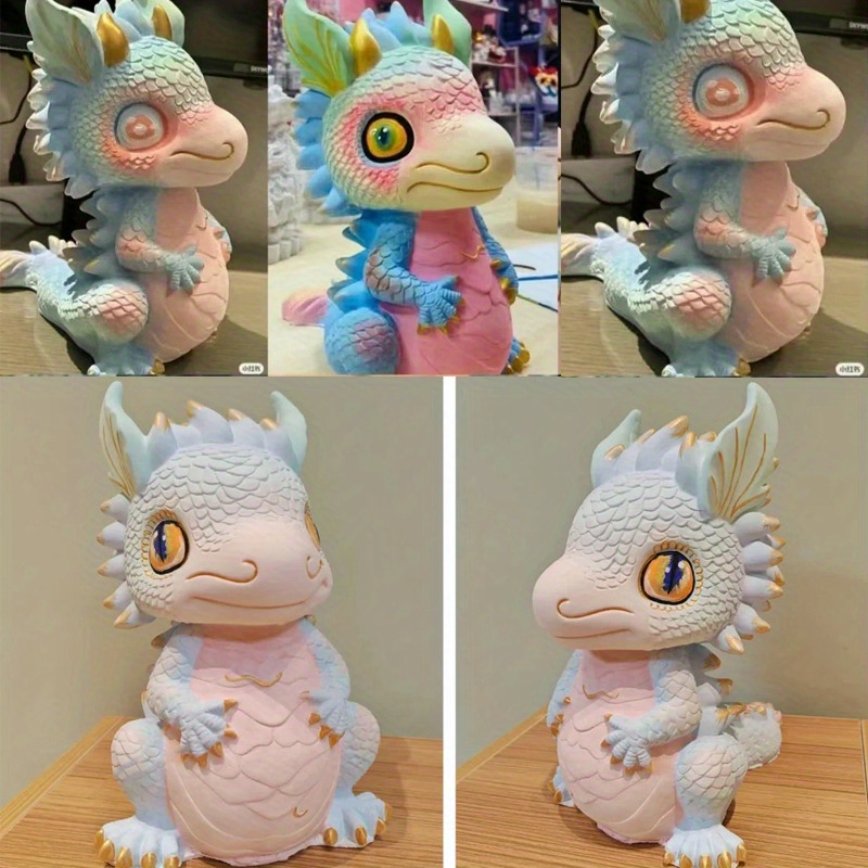 

Diy Dragon Baby Aromatherapy Gypsum Silicone Mold - Cute Painted Resin Doll Crafting Kit