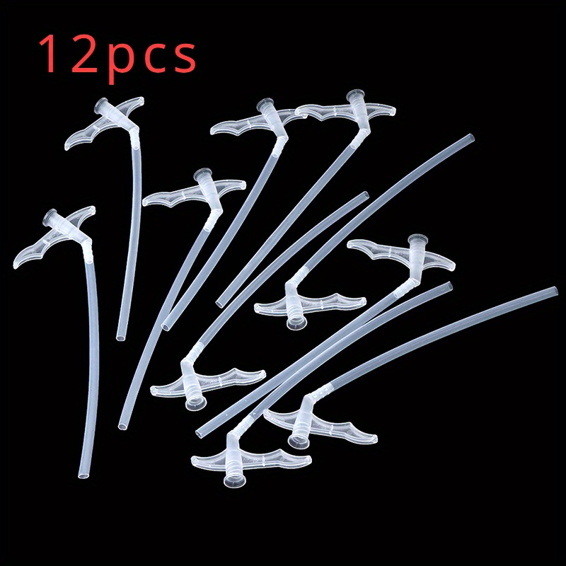 Image of 12pcs Diy Spray Foam Tubes With Nozzle - Easy Filling & Insulating, Disposable Polyurethane Foam Glue Connectors For Pipes & Hoses, Ideal For Sealant Connection