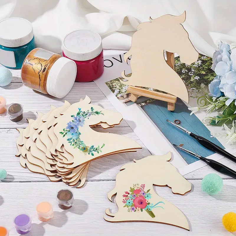 Scene Horse - Laser Cut Out Unfinished Wood Craft Shape HRS6 Scene Horse - Laser Cut Out Unfinished Wood Craft Shape HRS6